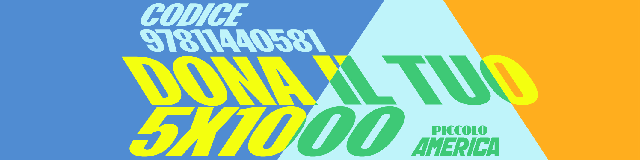 Dona il tuo 5×1000 alla Fondazione Piccolo America